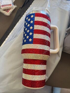 40oz Americana Tumbler Bling